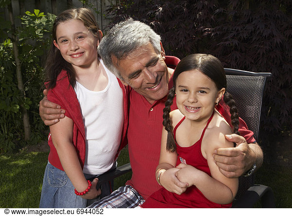 Grandfather and Granddaughters