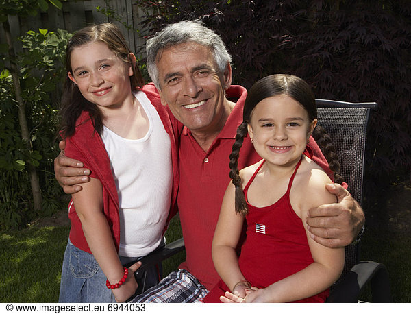 Grandfather and Granddaughters