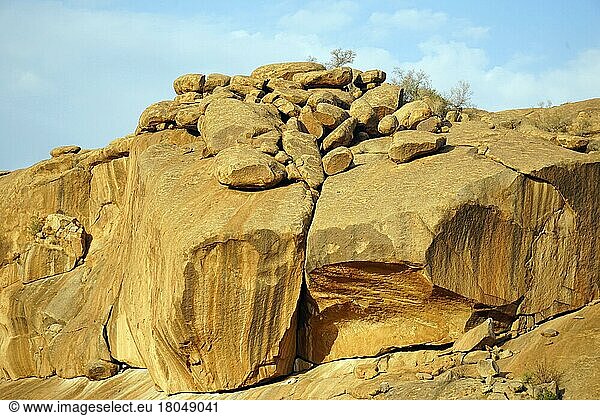 Granite rocks  rock formation  Ameib Ranch  Erongo Mountains  Republic of Namibia