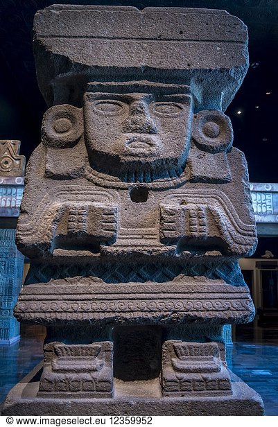 Great Goddess Chalchiuhtlicue that formerly stood near the base of the ...