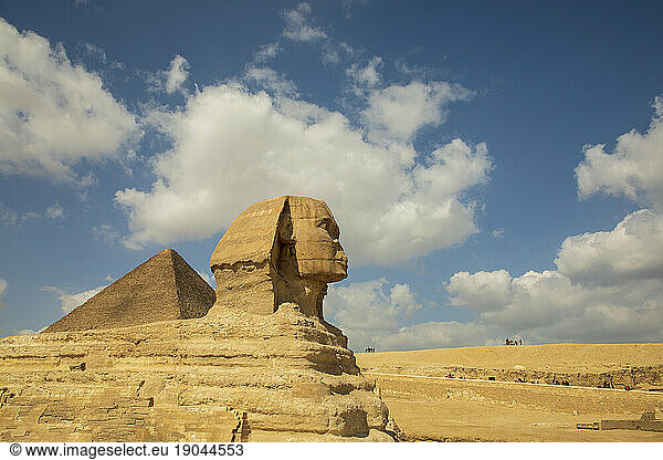 Great Sphinx of Giza on Beautiful Sunny Day