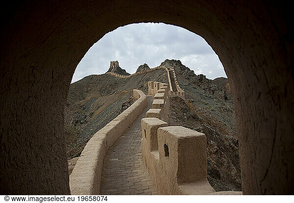 Great Wall near Jiayuguan  Gansu  China.