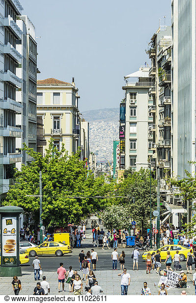 Greece  Athens  pedestrian area