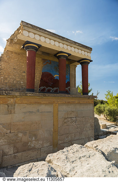 Greece  Crete  archeological site of Knossos