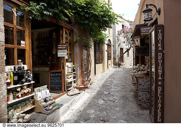 Greece  Monemvasia  alley in old town