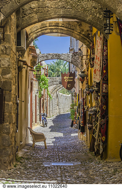 Greece  Rhodes  Old town  alley