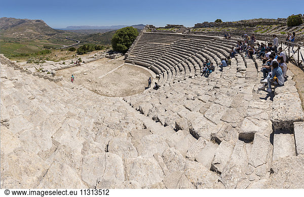 Greek amphitheatre,  Teatro Greco di Segeste