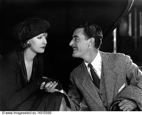 Greta Garbo  John Gilbert  on-set of the Silent Film  Flesh and the Devil  1926