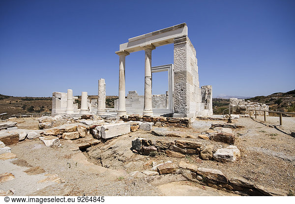Griechenland,  Kykladen,  Naxos,  Tempel von Sangri,  Demeter-Tempel