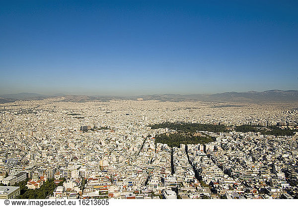 Griechenland  Athen  Luftaufnahme