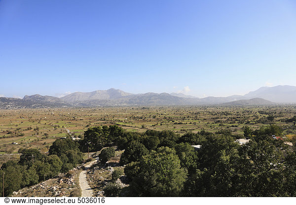 Griechenland  Kreta  Lasithi Plateau  Ansicht der Landschaft