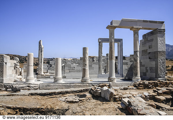 Griechenland  Kykladen  Naxos  Tempel von Sangri  Demeter-Tempel