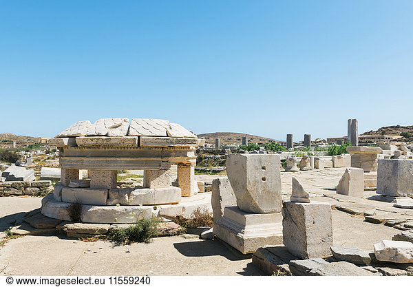 Griechenland  Mykonos  Delos  archäologische Stätte