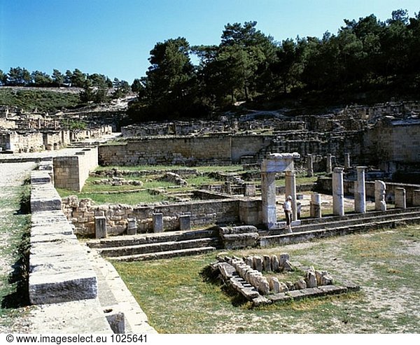 Griechenland  Ruinen Rhodes  Dodekanes  Kamiros
