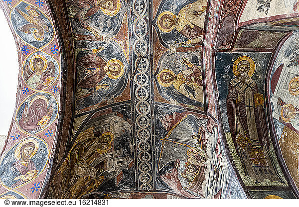 Griechenland  Südliche Ägäis  Patmos  Deckenfresken im Kloster des Heiligen Johannes des Theologen