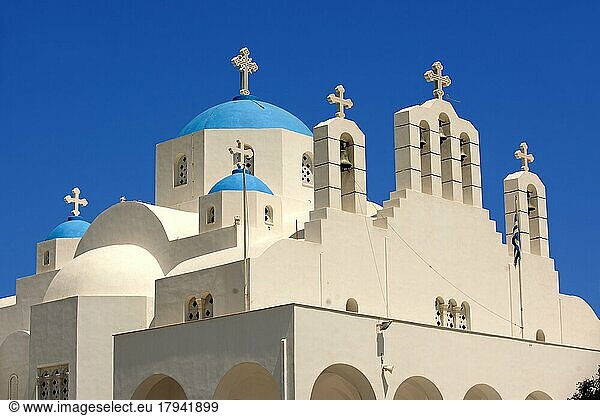 Griechisch-orthodoxe Kathedrale  Naxos Chora. Griechische Kykladen Inseln