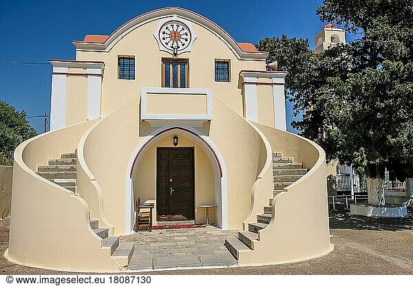 Griechisch-orthodoxe Kirche auf der Insel  Griechenland  Insel Rhodos  Europa
