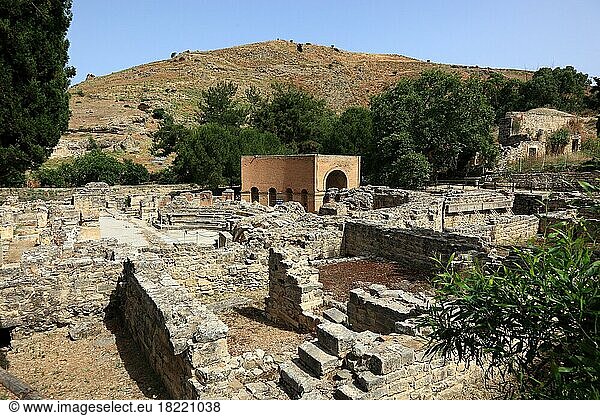 Griechisch-römische Ausgrabungsstätte Gortis  Kreta  Griechenland  Europa