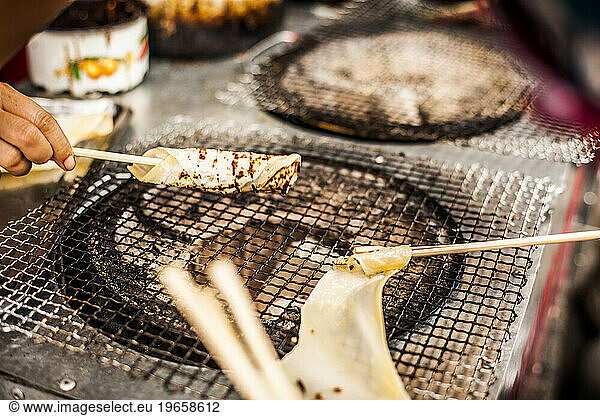 Grilled cheese on a stick