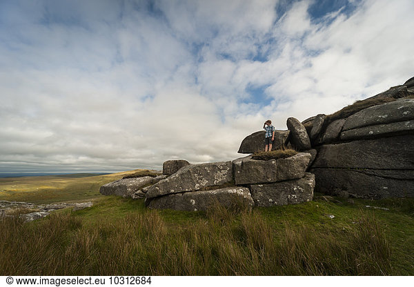 Großbritannien  England  Cornwall  Bodmin Moor  Felsformation Rough Tor