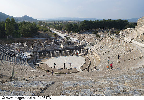 Großes Theater  antike Stadt Ephesus  UNESCO Weltkulturerbe  Selçuk  Provinz ?zmir  Türkei