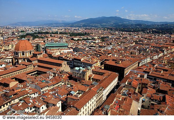 Großstadt Ansicht Florenz Kapelle Italien Toskana
