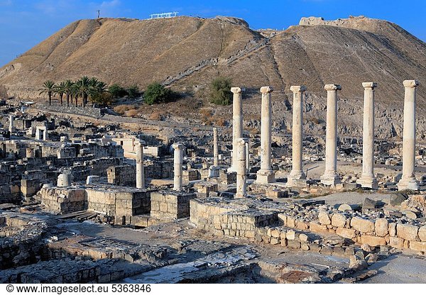 Großstadt  Ruine  Werbung  antik  Jahrhundert  Israel