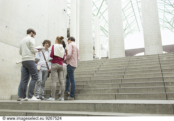Group of students on stairs
