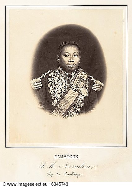 Gsell  Emile 1838–1879.S. M. Norodon  Roi du Cambodge  Photograph  1866.Albumen silver prints from glass negatives.Inv. Nr. 2005.100.501New York  Metropolitan Museum of Art.