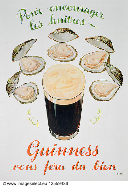 Guinness advert  1936. Artist: Unknown