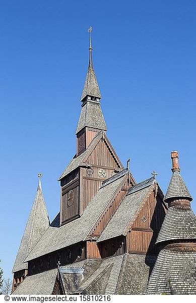 Gustav-Adolf-Stabkirche in Hahnenklee  Goslar  Niedersachsen  Deutschland  Europa