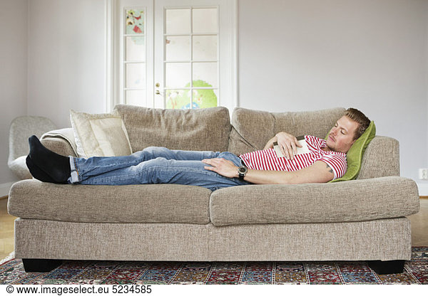 Guy in sofa