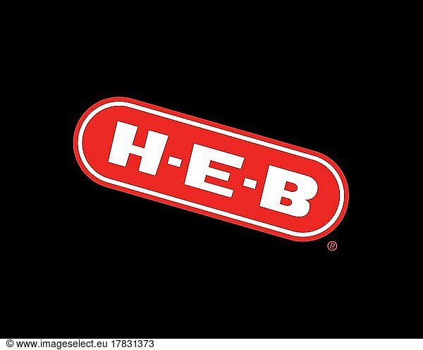 H E B  gedrehtes Logo  Schwarzer Hintergrund B