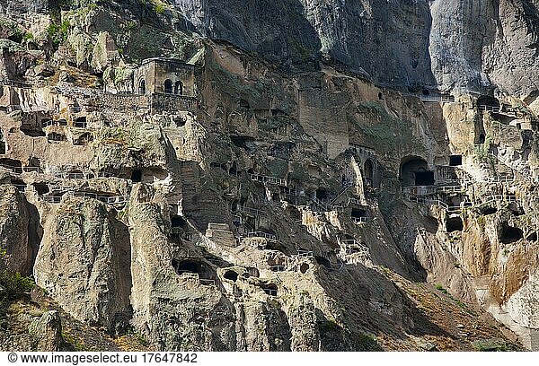 Höhlenstadt Wardsia  Höhlenwohnungen  UNESCO Welterbe  Achalkalaki  Samzche-Dschawachetien. Georgien