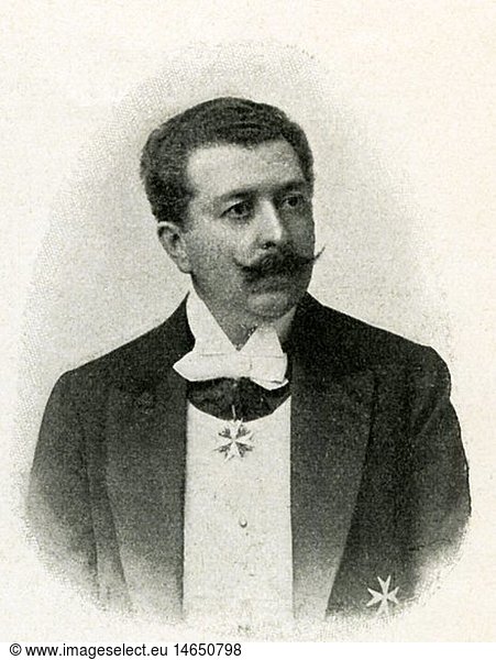 HÃ¼lsen  Georg von  deut. Theaterintendant  Portrait  Fotographie von L. W. Kurtz  Wiesbaden  Deutschland  1903
