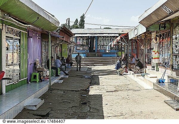 Händler  Markt  Addis Abeba  Äthiopien  Afrika