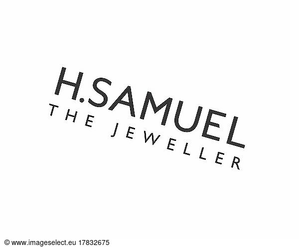 H. Samuel  gedrehtes Logo  Weißer Hintergrund B