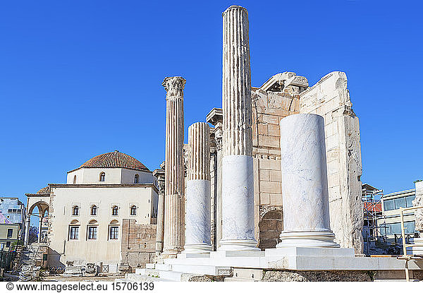 Hadriansbibliothek  Athen  Griechenland  Europa