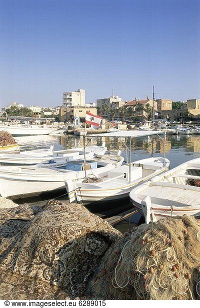 Hafen  Boot  angeln  Naher Osten  UNESCO-Welterbe  Libanon