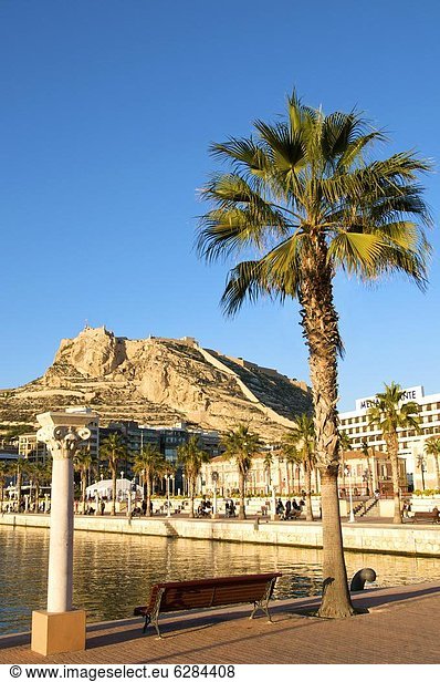 Hafen  Europa  Palast  Schloß  Schlösser  Alicante  Spanien