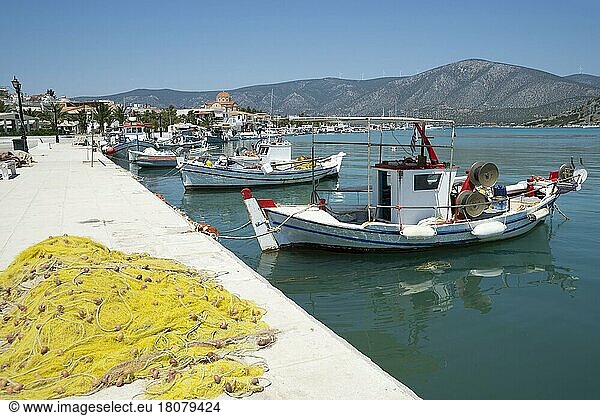 Hafen  Kilada  Peloponnes  Griechenland  Europa