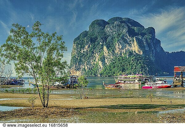 Hafen von Pak Meng  Provinz Trang  Thailand.