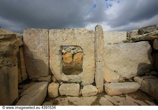 Hagar Qim  Megalithic temple  Malta