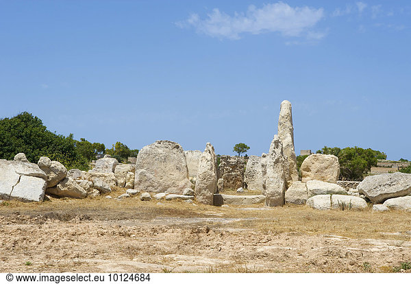 Hagar Qim Templeruinen auf Malta  Europa