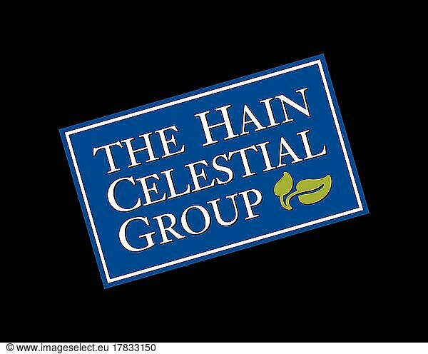 Hain Celestial Group  gedrehtes Logo  Schwarzer Hintergrund