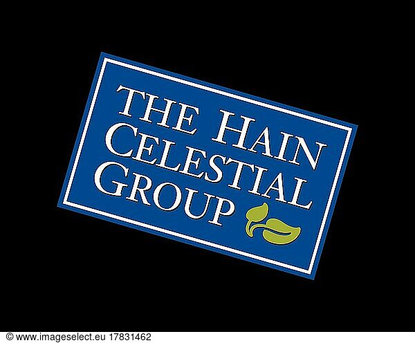 Hain Celestial Group  gedrehtes Logo  Schwarzer Hintergrund B