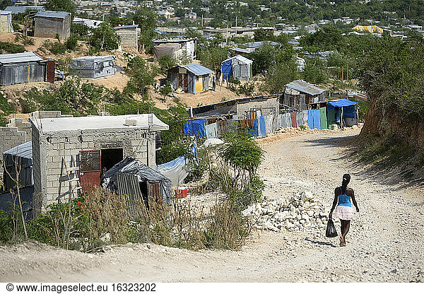 Haiti  Port-au-Prince  Developing deprived area Canaan