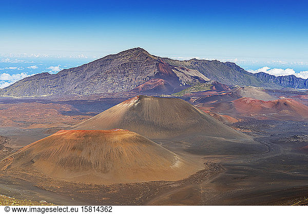 Haleakala National Park  volcanic landscape  Maui Island  Hawaii  United States of America  North America