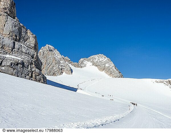 Hallstatt Glacier  Glacier of the Dachstein Massif  High Dachstein  Styria  Austria  Europe