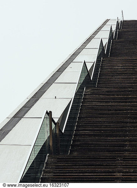 Hamburg  Building Dockland  steps